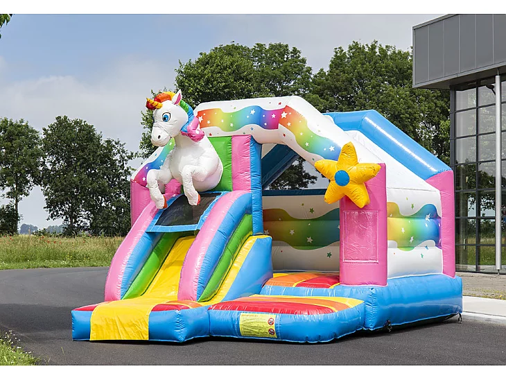 Huepfburg im bunten Einhorn Design 