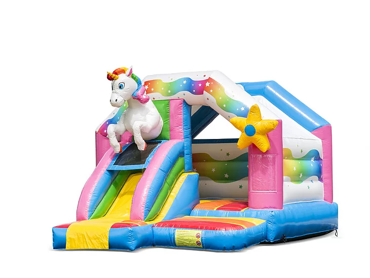 Huepfburg im bunten Einhorn Design 